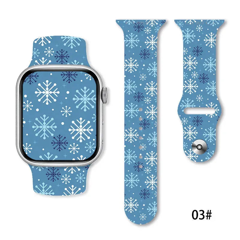 Christmas Silicone Strap Printing Suitable - Bellarte Enchanté Christmas Silicone Strap Printing Suitable